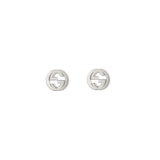 Gucci Interlocking G Silver Stud Earrings YBD479227001 Earrings Gucci   