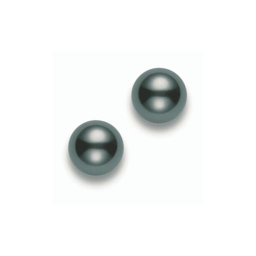 Mikimoto Black South Sea Pearl & Diamond Earrings PES902BW Earrings Mikimoto   