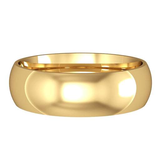 18ct Yellow Gold Classic Court Style Wedding Band - 6mm Ring Michael Spiers   