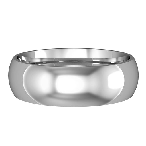 Platinum Classic Court Style Wedding Ring - 6mm Ring Michael Spiers   
