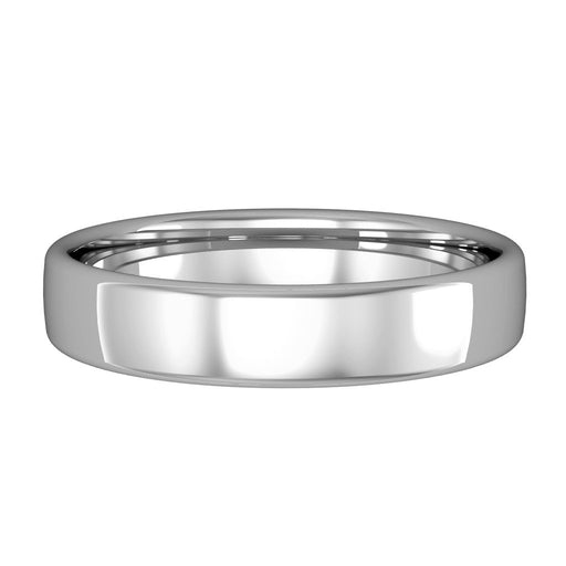 Platinum Bombe Court Style Wedding Band - 4mm Ring Michael Spiers   