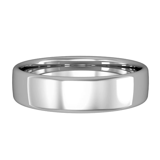 Platinum Bombe Court Style Wedding Band - 5mm Ring Michael Spiers   