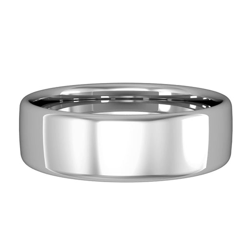 Platinum Bombe Court Style Wedding Band - 6mm Ring Michael Spiers   