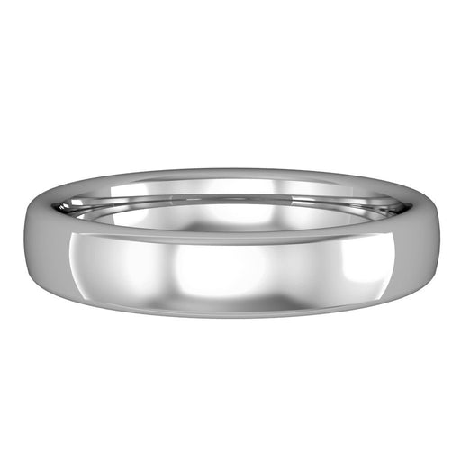 Platinum Premium Bombe Court Style Wedding Band - 4mm Ring Michael Spiers   