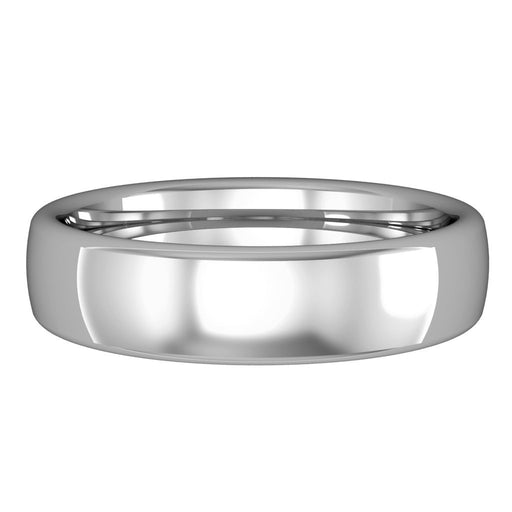 Platinum Premium Bombe Court Style Wedding Band - 5mm Ring Michael Spiers   