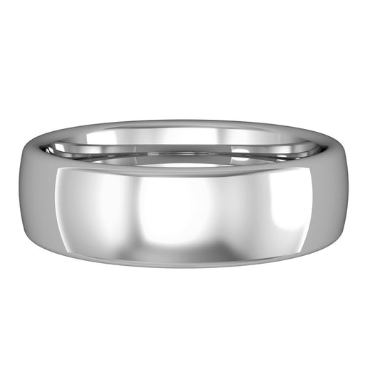 Platinum Premium Bombe Court Style Wedding Band - 6mm Ring Michael Spiers   