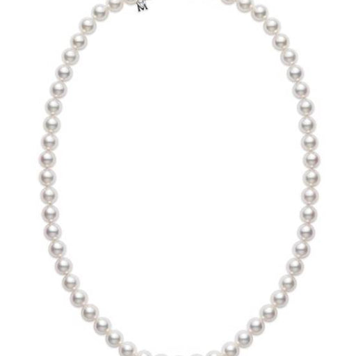 Mikimoto 5.5mm A1 Grade Akoya Pearl Necklace With 18ct White Gold Signature Clasp U55716WJPW Necklace Mikimoto   