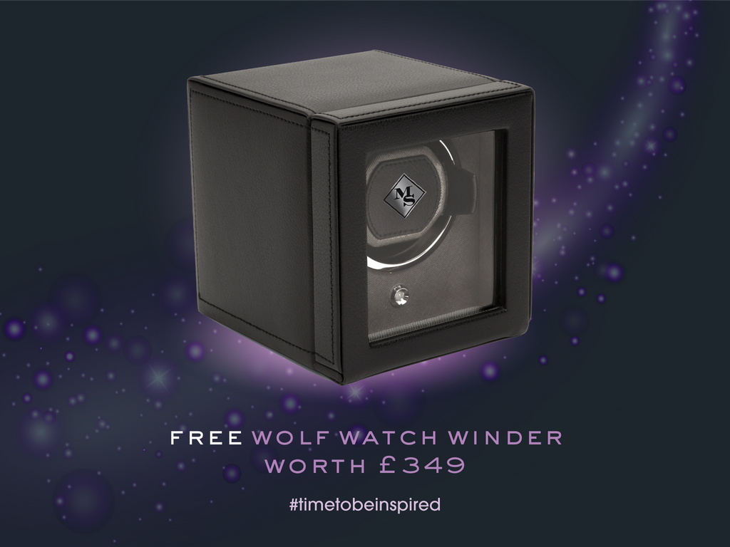 Free WOLF watch winder with a watch purchase over £2000