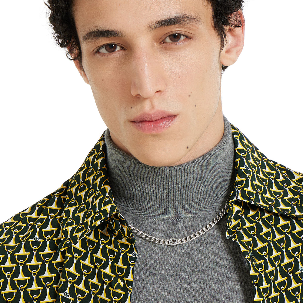Gucci Interlocking Silver Necklace simple Pursuit