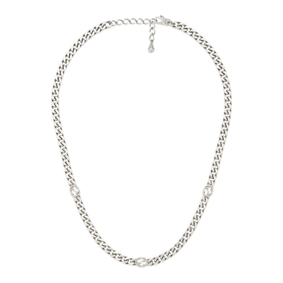 Gucci Interlocking Silver Necklace simple Pursuit