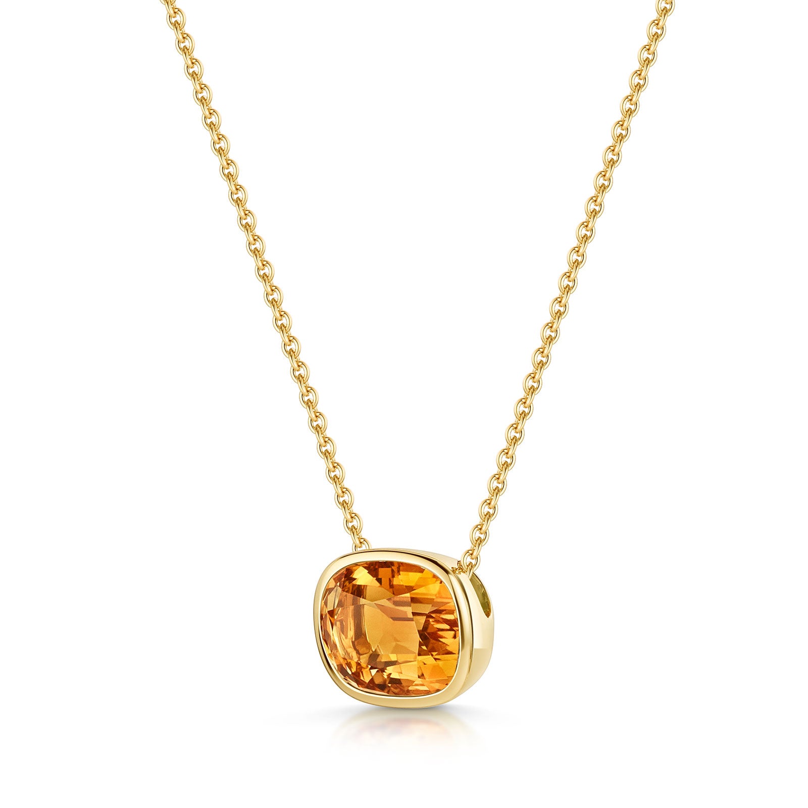 Aya 18ct Yellow Gold Citrine Pendant simple Pursuit