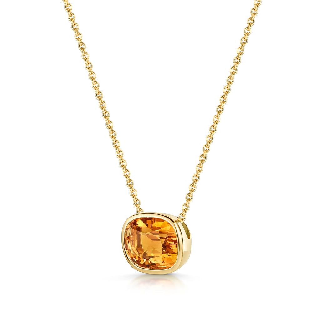 Aya 18ct Yellow Gold Citrine Pendant simple Pursuit