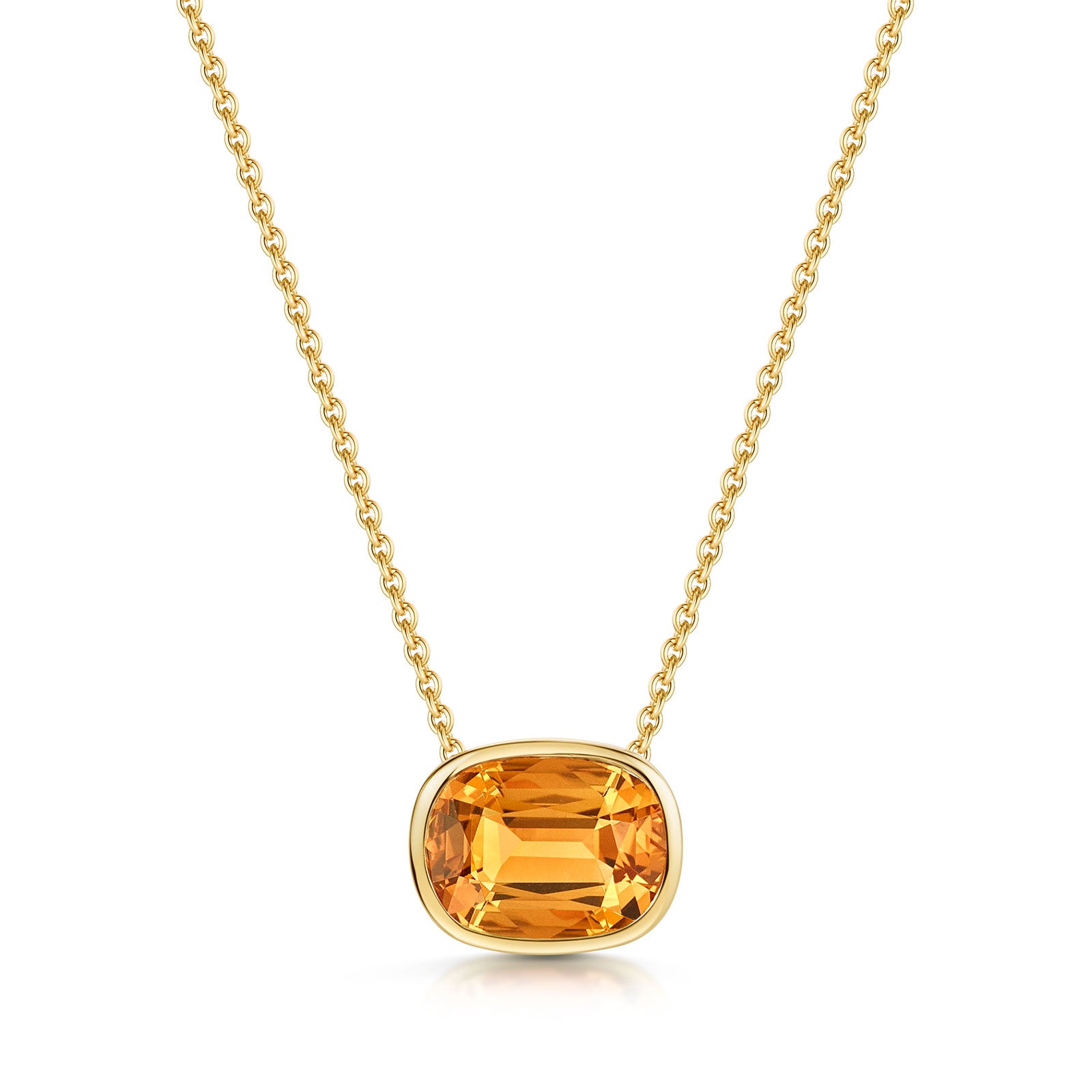 Aya 18ct Yellow Gold Citrine Pendant simple Pursuit