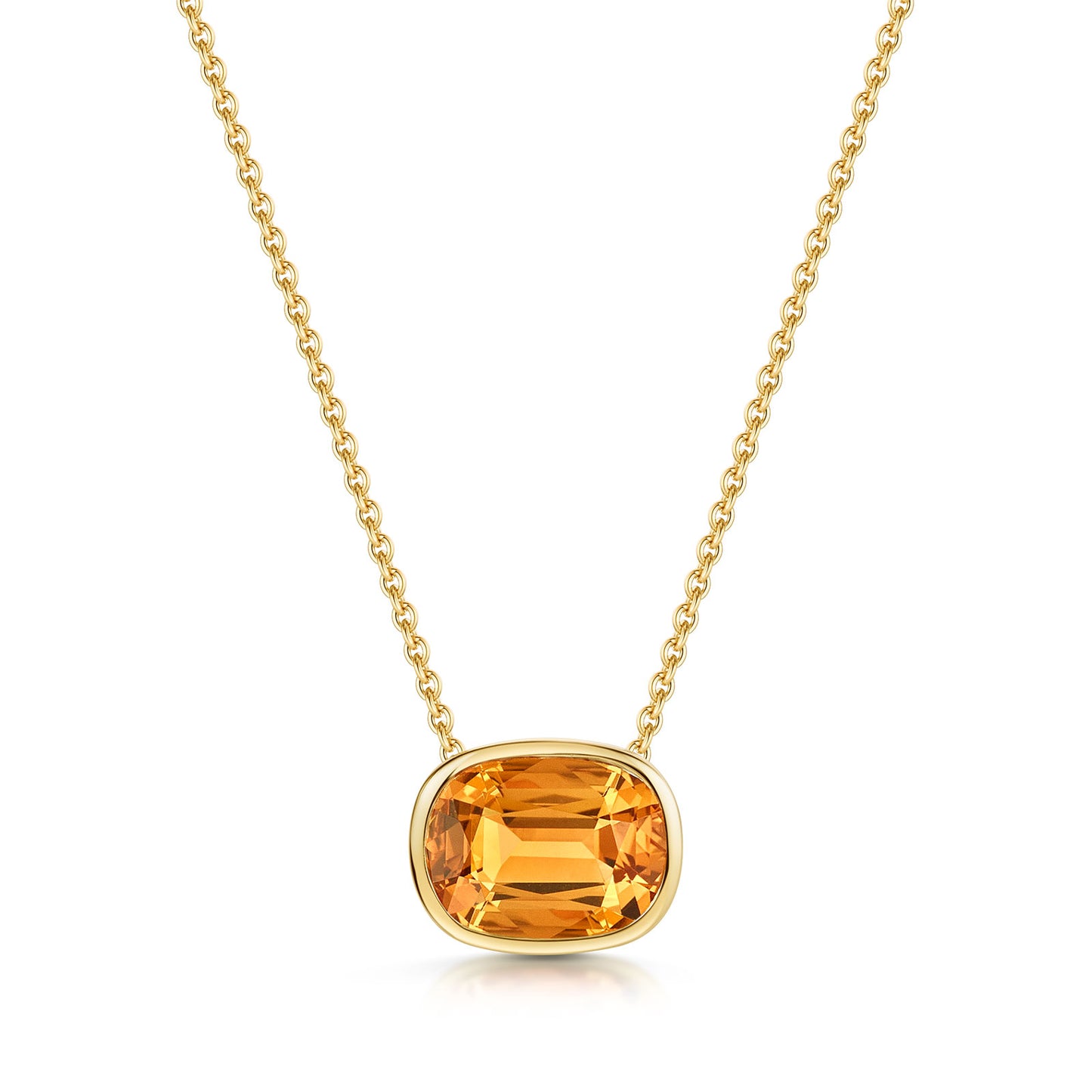 Aya 18ct Yellow Gold Citrine Pendant simple Pursuit