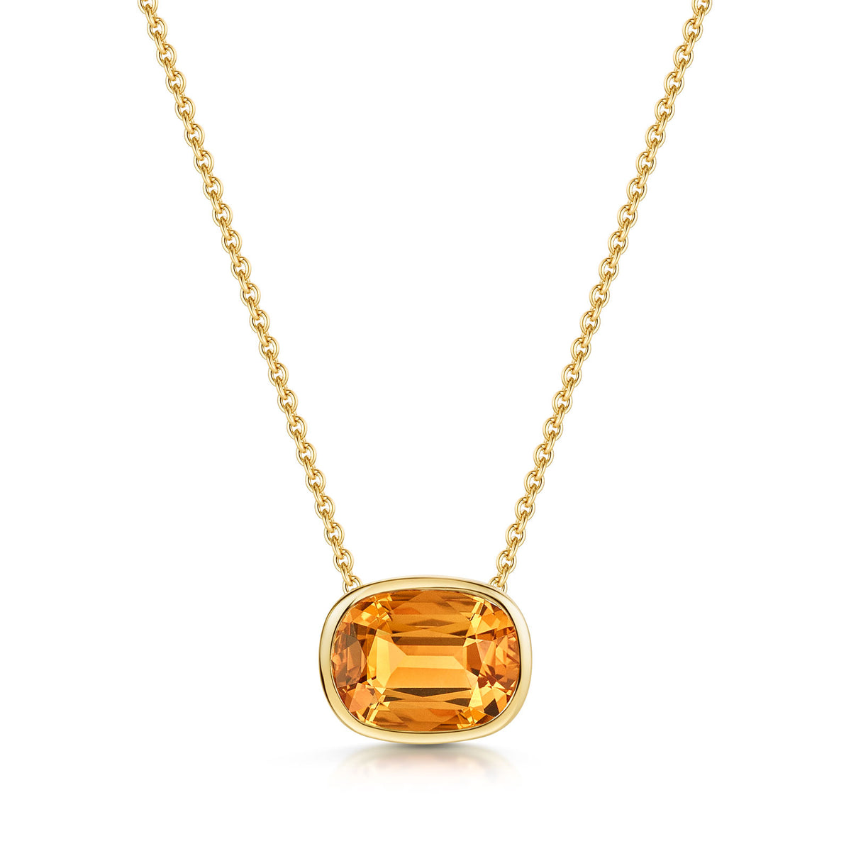 Aya 18ct Yellow Gold Citrine Pendant simple Pursuit