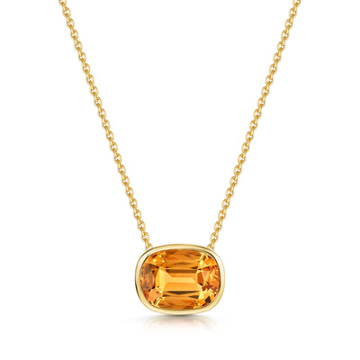Aya 18ct Yellow Gold Citrine Pendant simple Pursuit