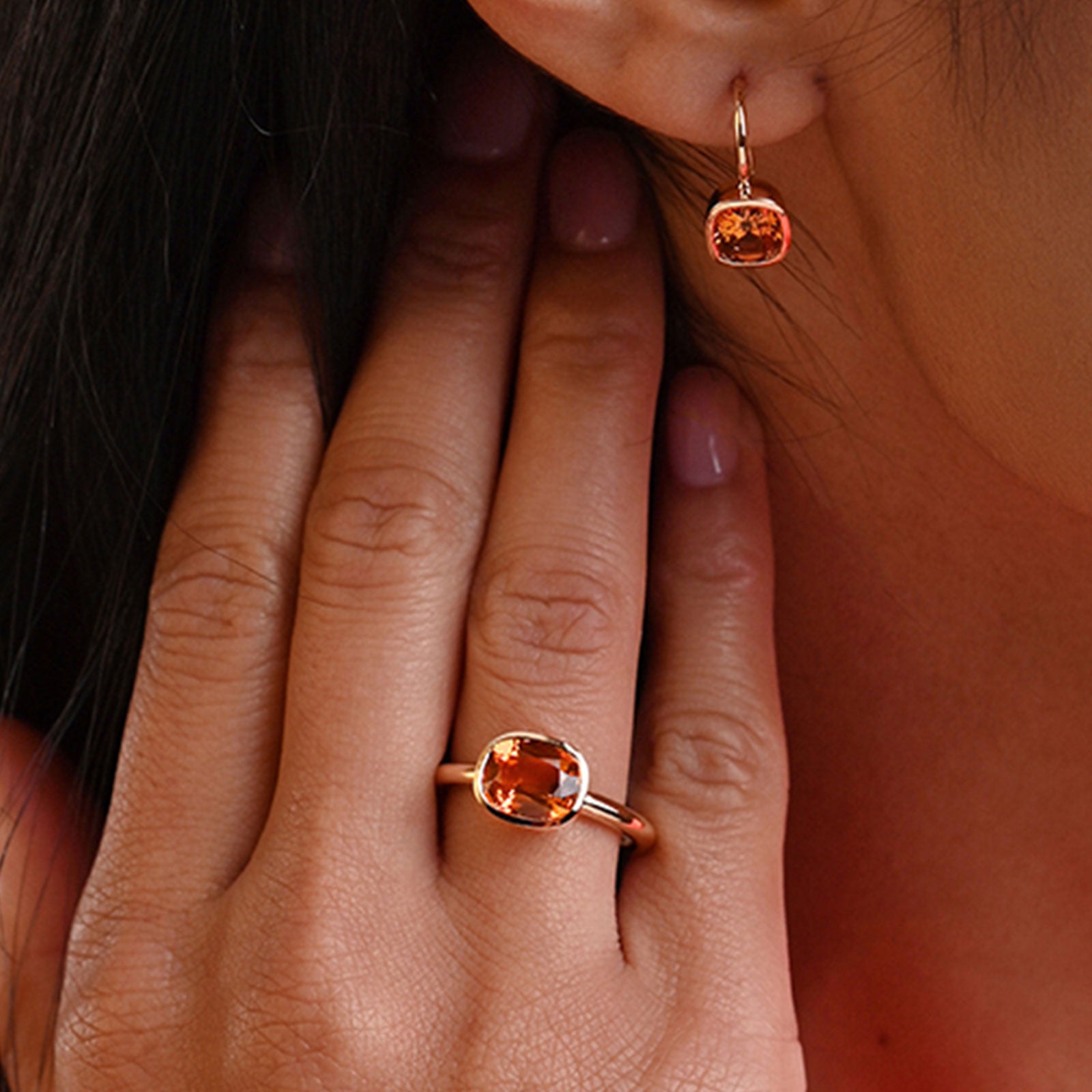 Aya 18ct Yellow Gold Citrine Ring simple Pursuit