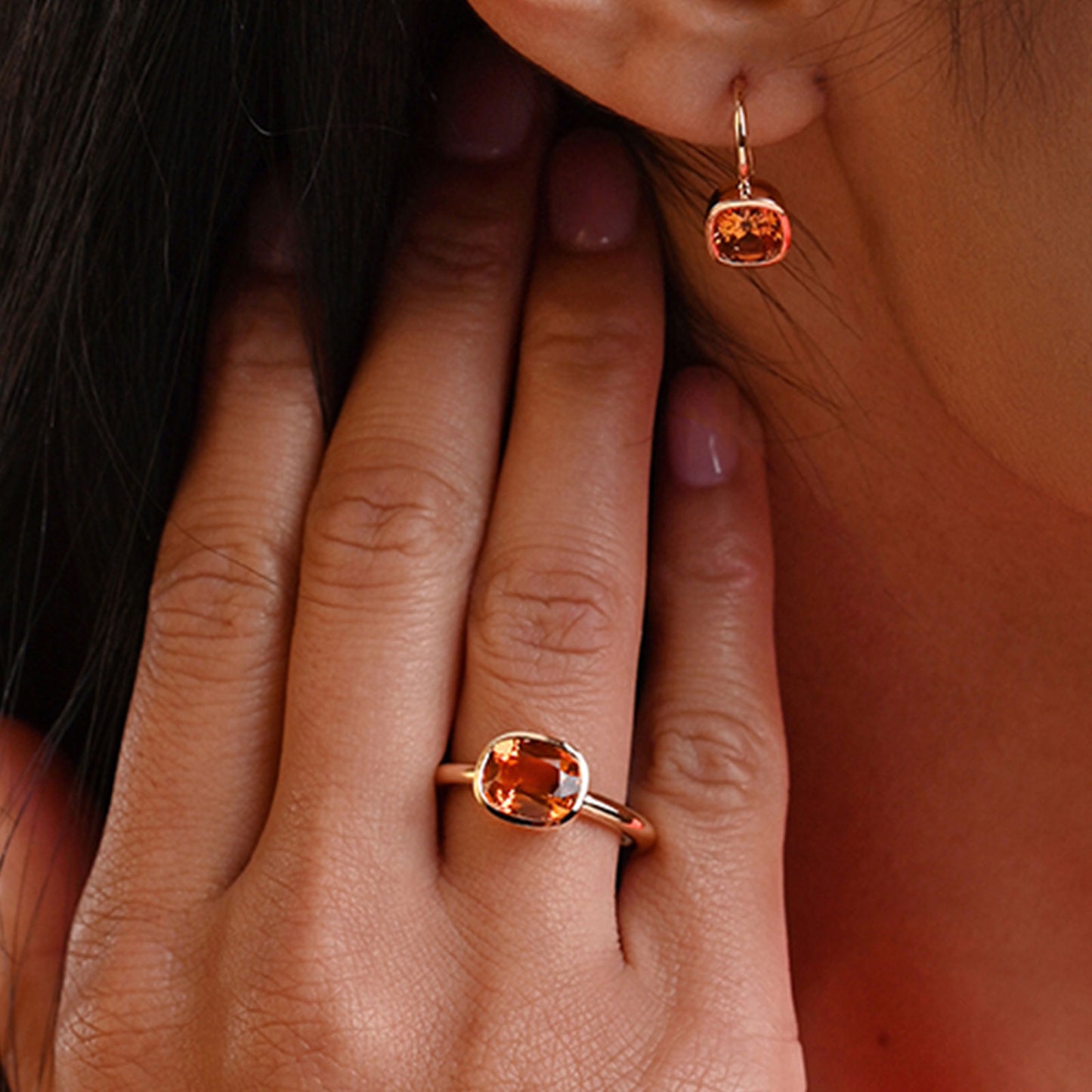 Aya 18ct Yellow Gold Citrine Ring simple Pursuit