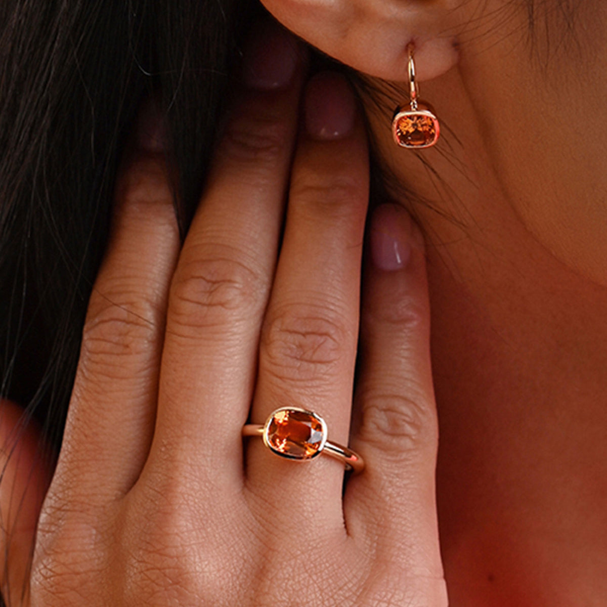 Aya 18ct Yellow Gold Citrine Ring simple Pursuit