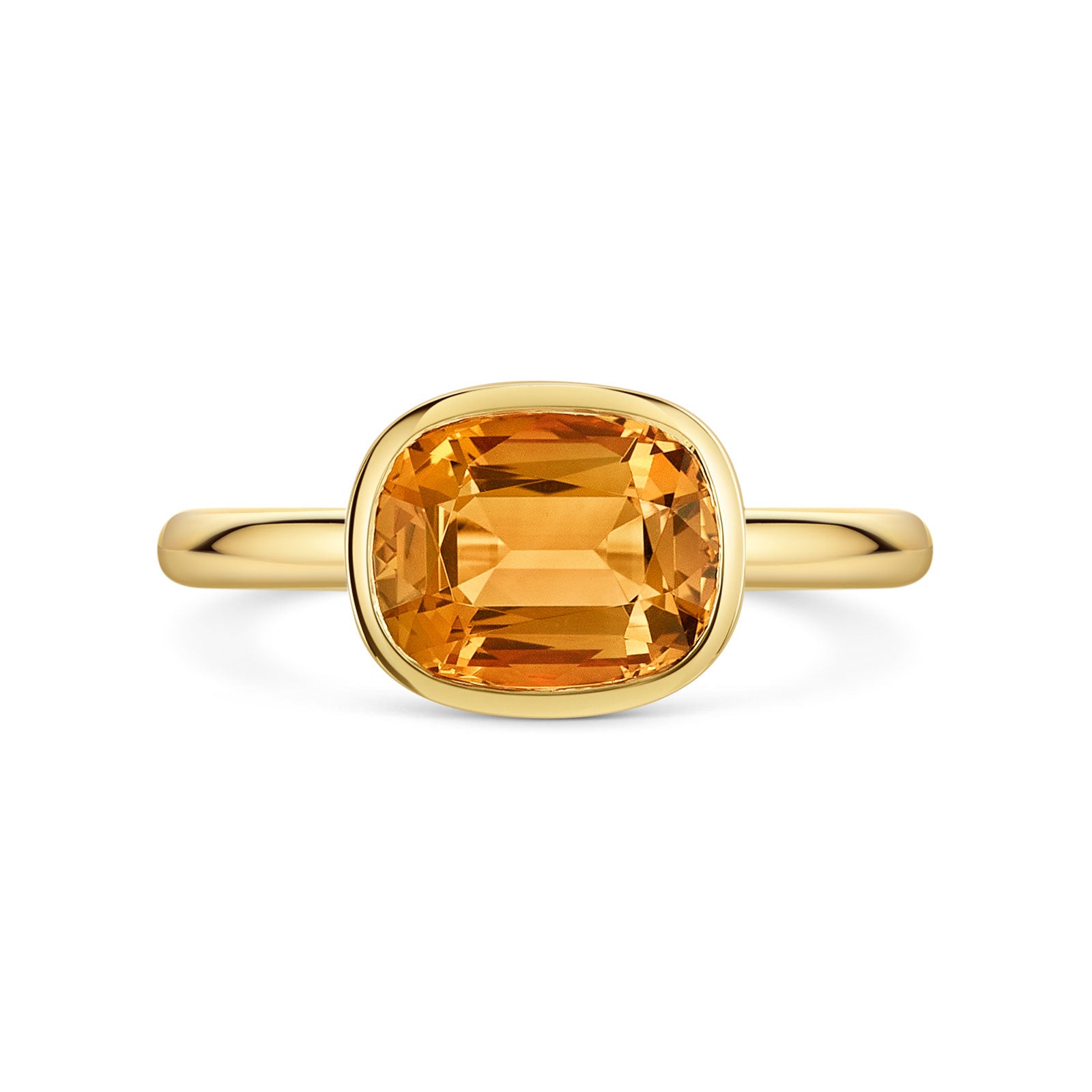 Aya 18ct Yellow Gold Citrine Ring simple Pursuit