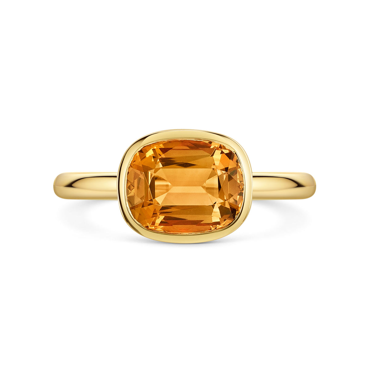 Aya 18ct Yellow Gold Citrine Ring simple Pursuit