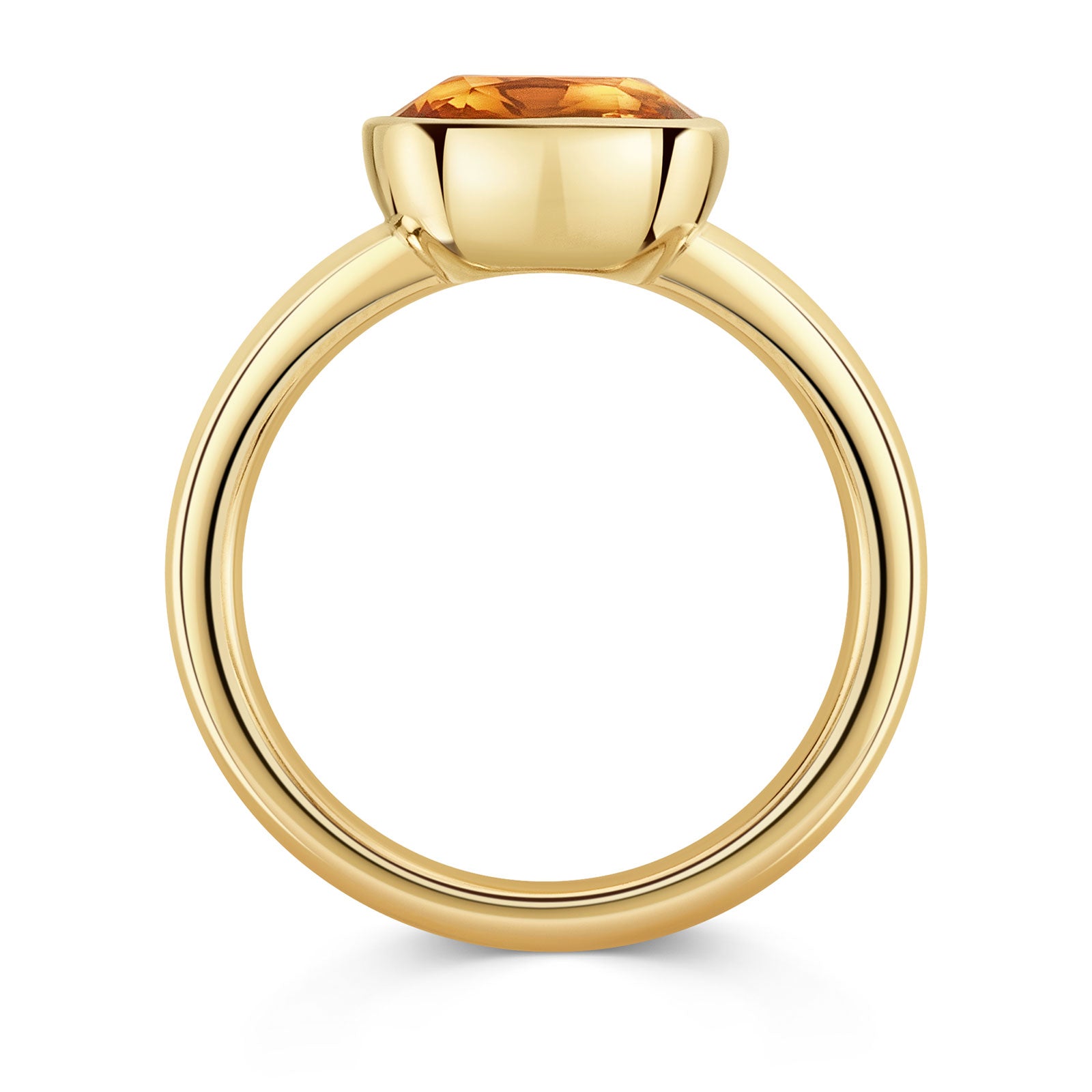 Aya 18ct Yellow Gold Citrine Ring simple Pursuit