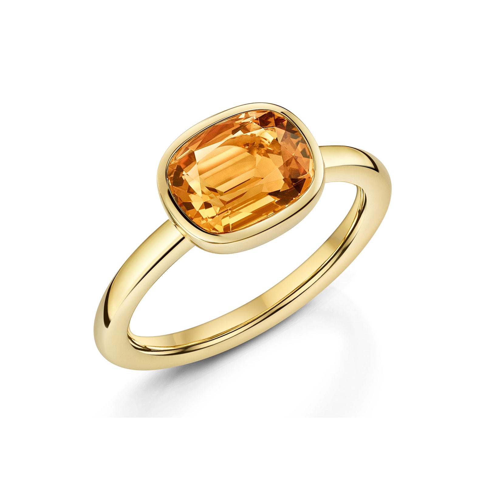 Aya 18ct Yellow Gold Citrine Ring simple Pursuit