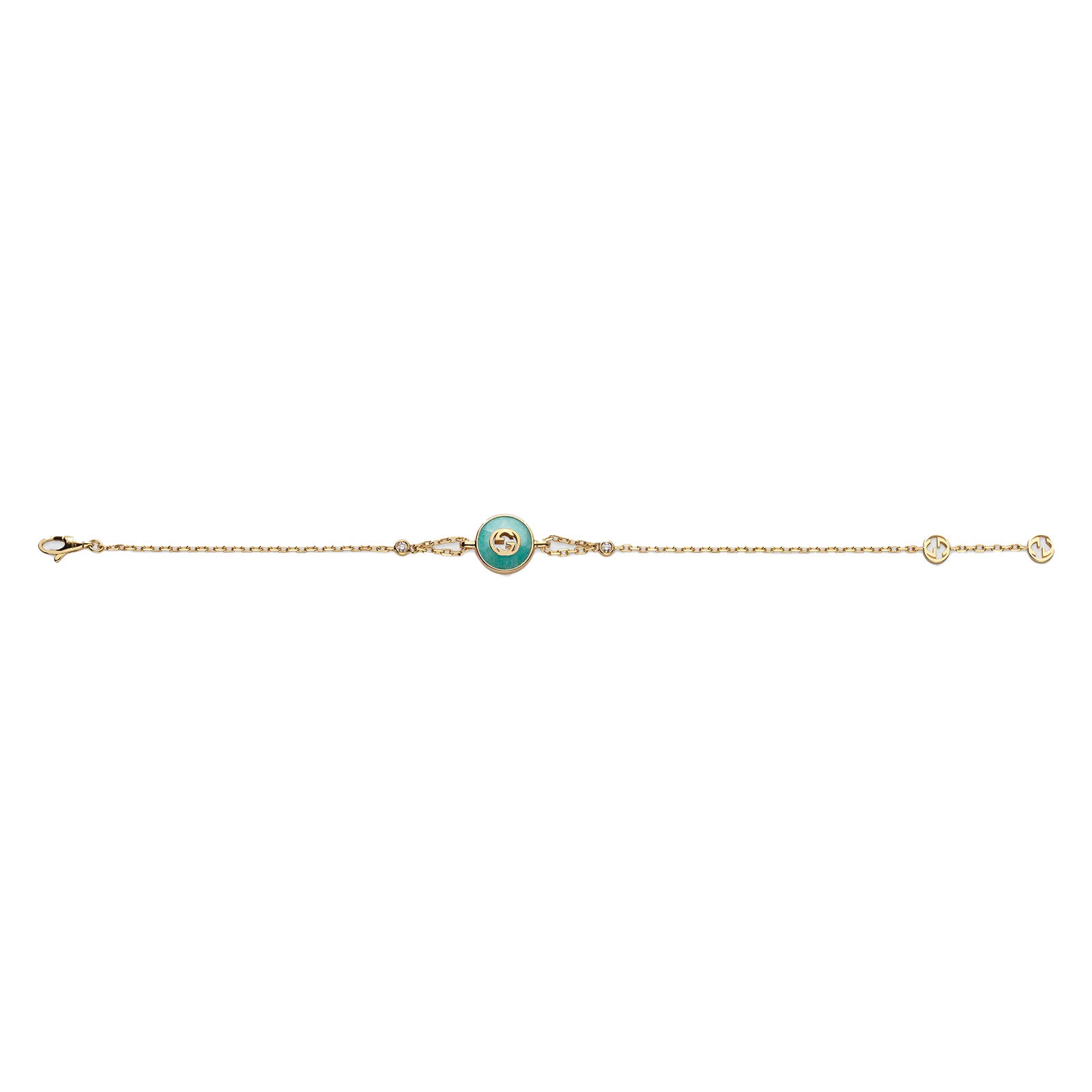 Gucci Interlocking 18ct Yellow Gold Chain Bracelet variant Pursuit