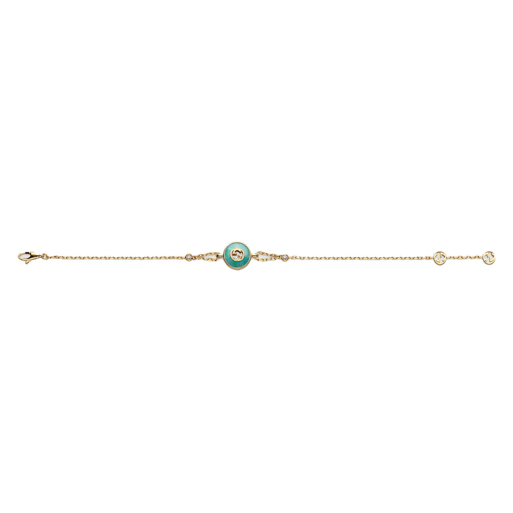 Gucci Interlocking 18ct Yellow Gold Chain Bracelet variant Pursuit