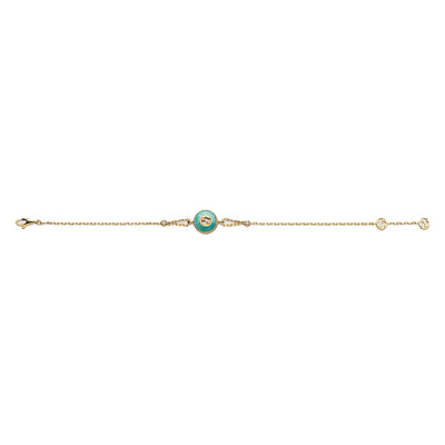 Gucci Interlocking 18ct Yellow Gold Chain Bracelet variant Pursuit