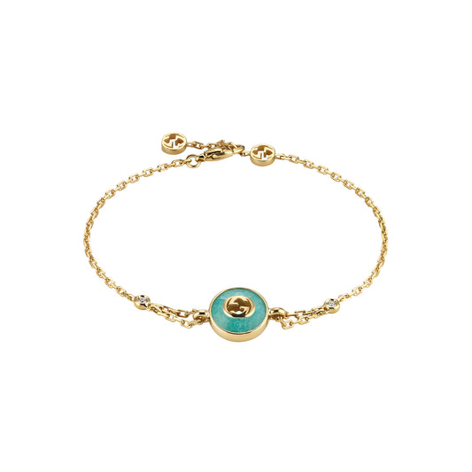 Gucci Interlocking 18ct Yellow Gold Chain Bracelet variant Pursuit