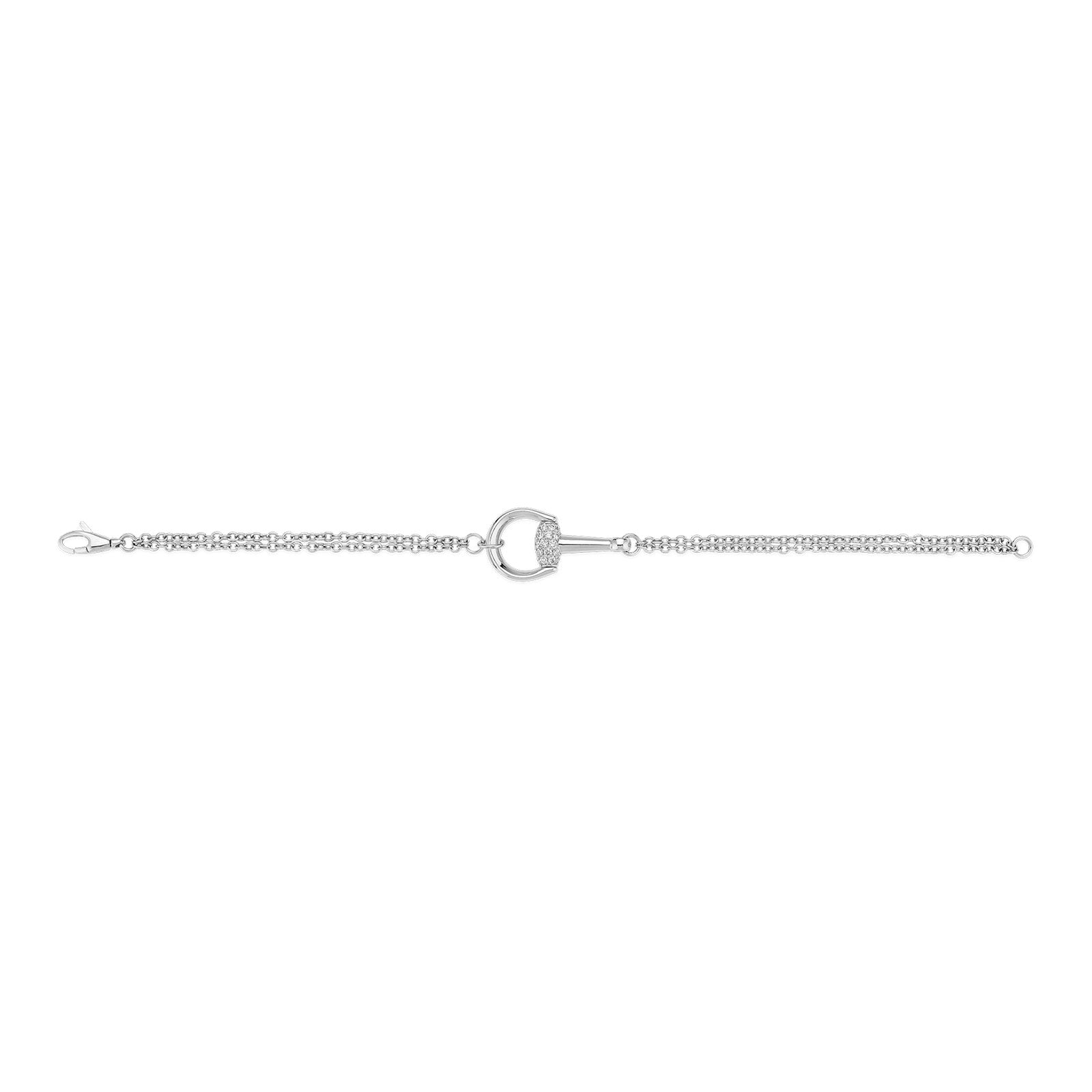 Gucci Horsebit 18ct White Gold Diamond Bracelet variant Pursuit
