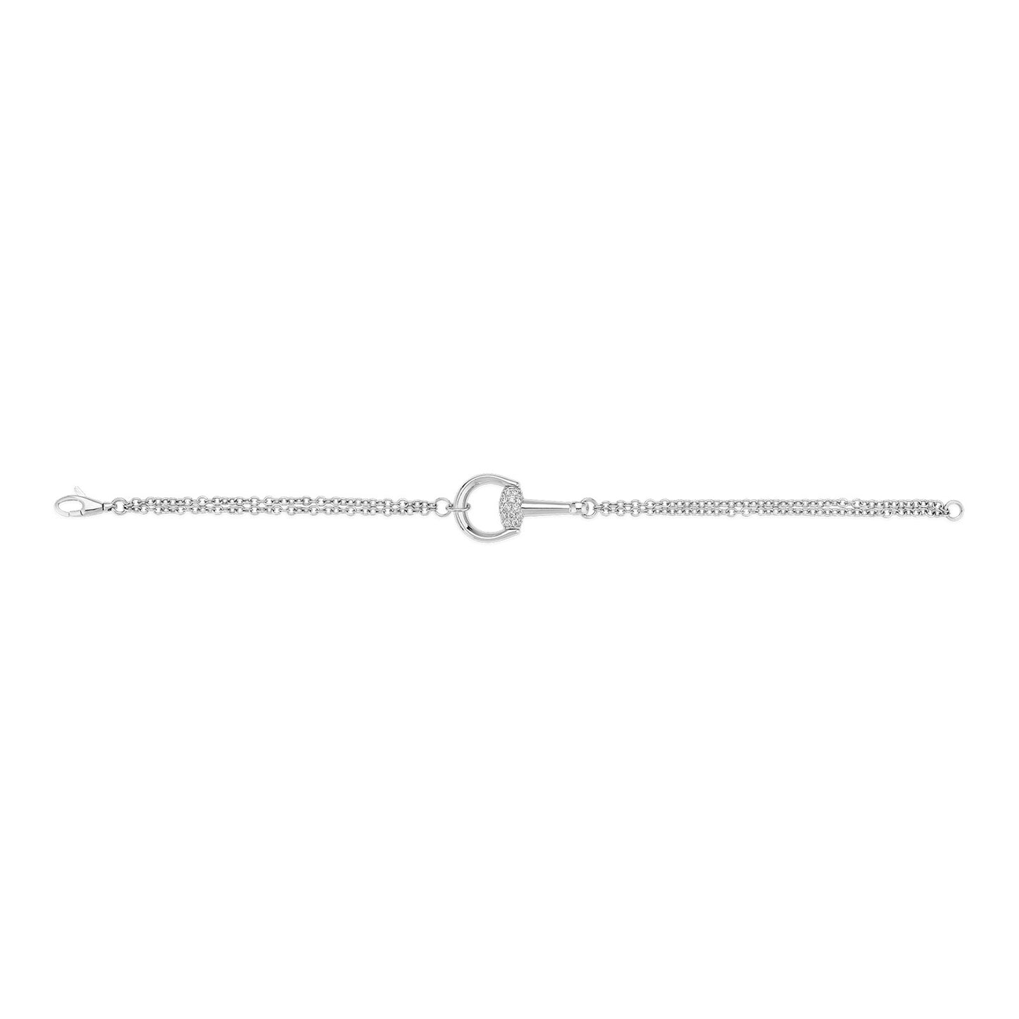 Gucci Horsebit 18ct White Gold Diamond Bracelet variant Pursuit