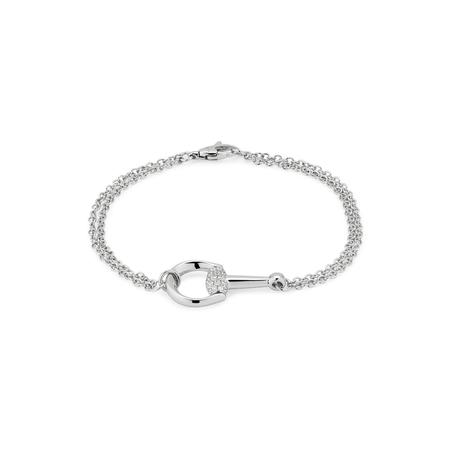 Gucci Horsebit 18ct White Gold Diamond Bracelet variant Pursuit