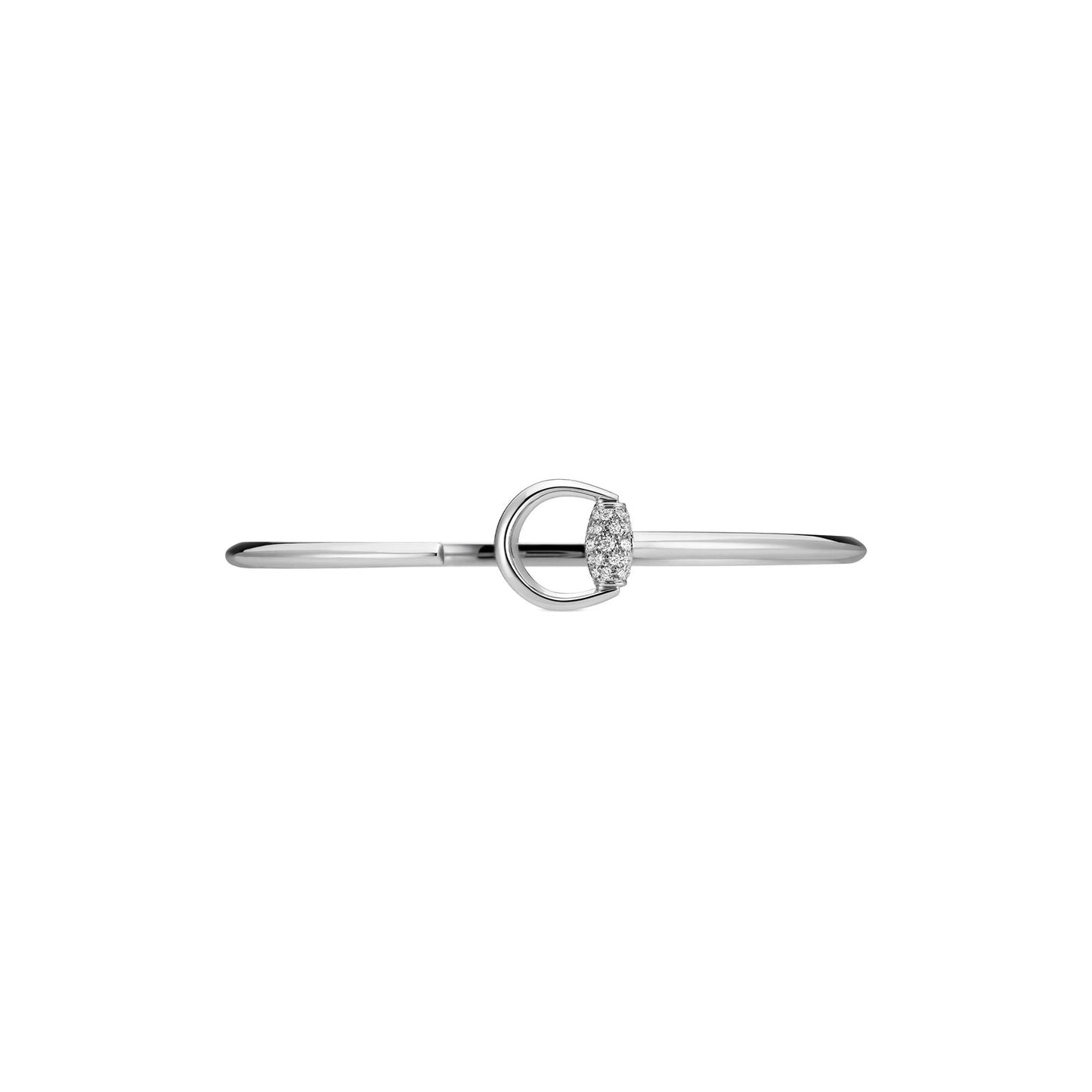 Gucci Horsebit White Gold Diamond Cuff Bangle variant Pursuit
