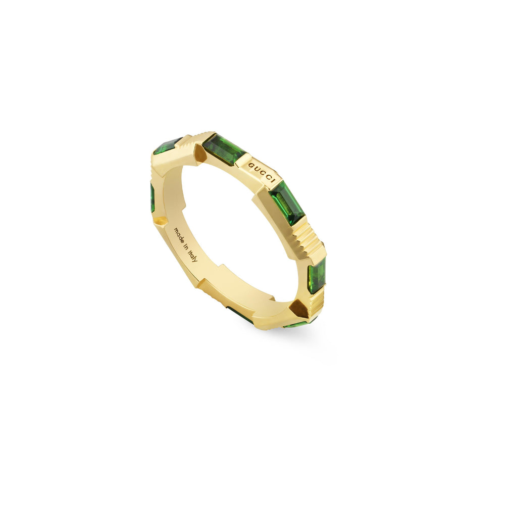 Gucci Link To Love 18ct Yellow Gold Green Tourmaline Ring variant Pursuit