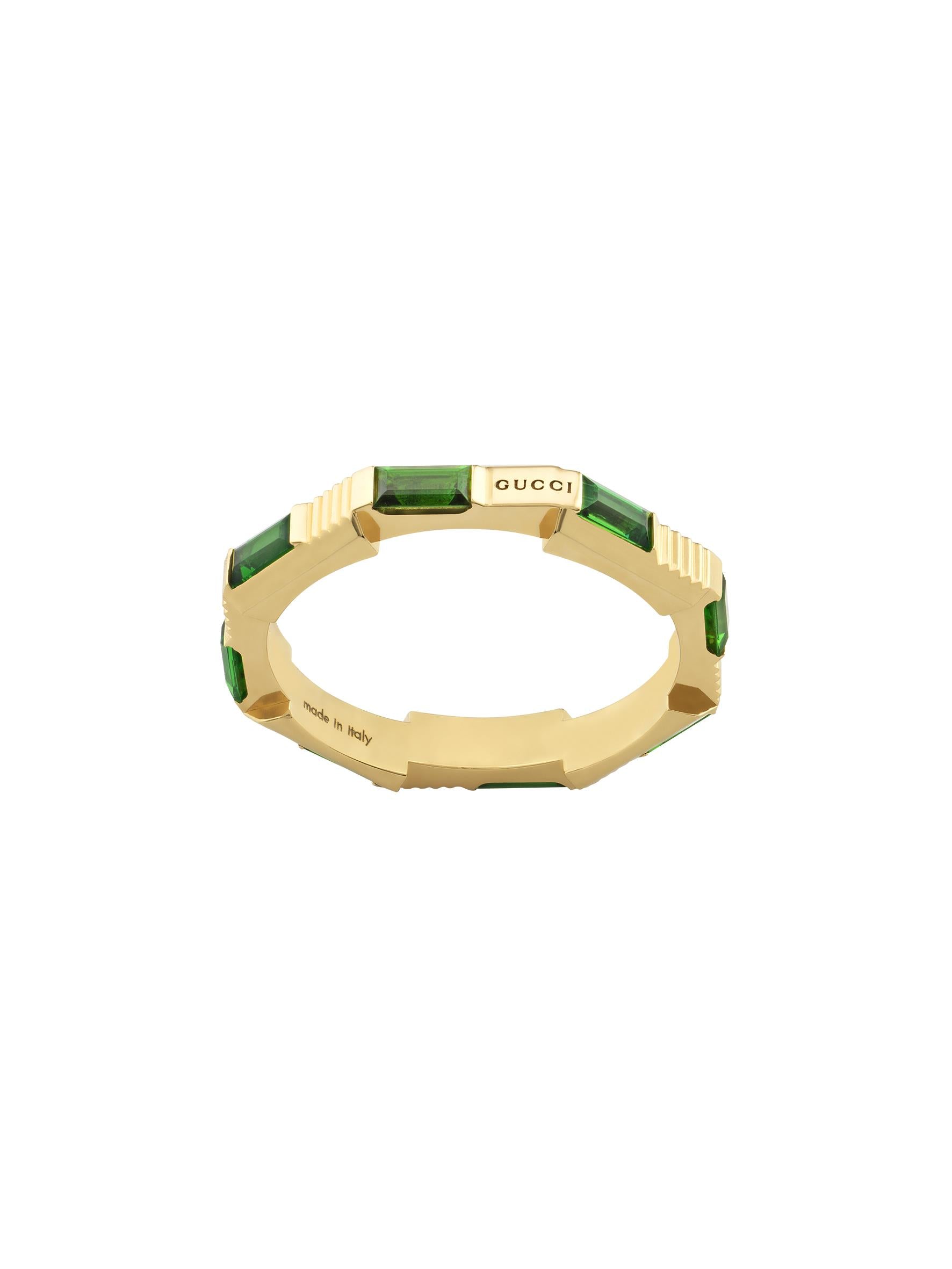 Gucci Link To Love 18ct Yellow Gold Green Tourmaline Ring variant Pursuit