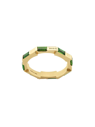 Gucci Link To Love 18ct Yellow Gold Green Tourmaline Ring variant Pursuit