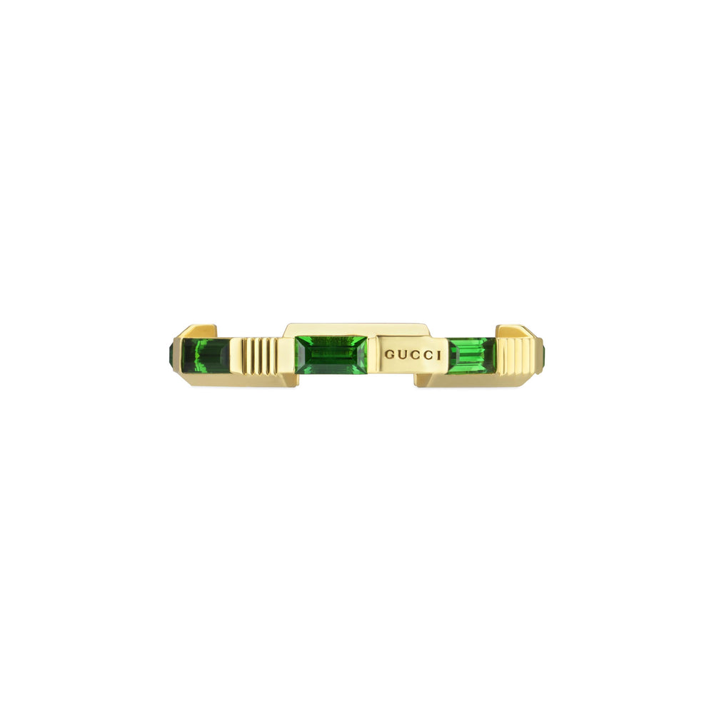 Gucci Link To Love 18ct Yellow Gold Green Tourmaline Ring variant Pursuit