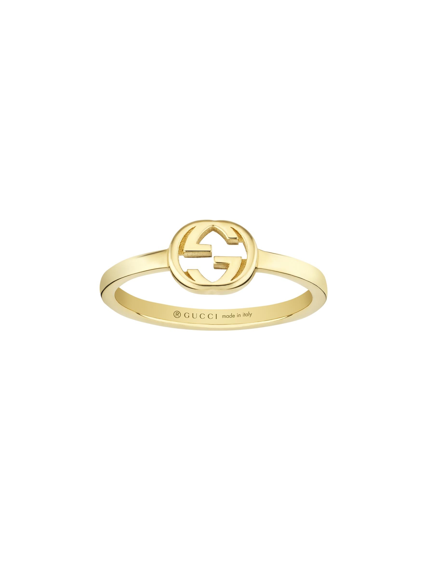 Gucci Interlocking 18ct Yellow Gold Ring variant Pursuit