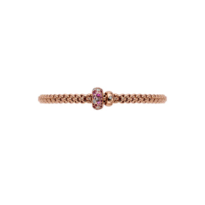 Solo Flex'It 18ct Rose Gold Pink Sapphire & Diamond Bracelet variant Pursuit