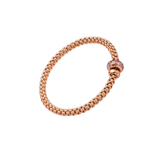 Solo Flex'It 18ct Rose Gold Pink Sapphire & Diamond Bracelet variant Pursuit