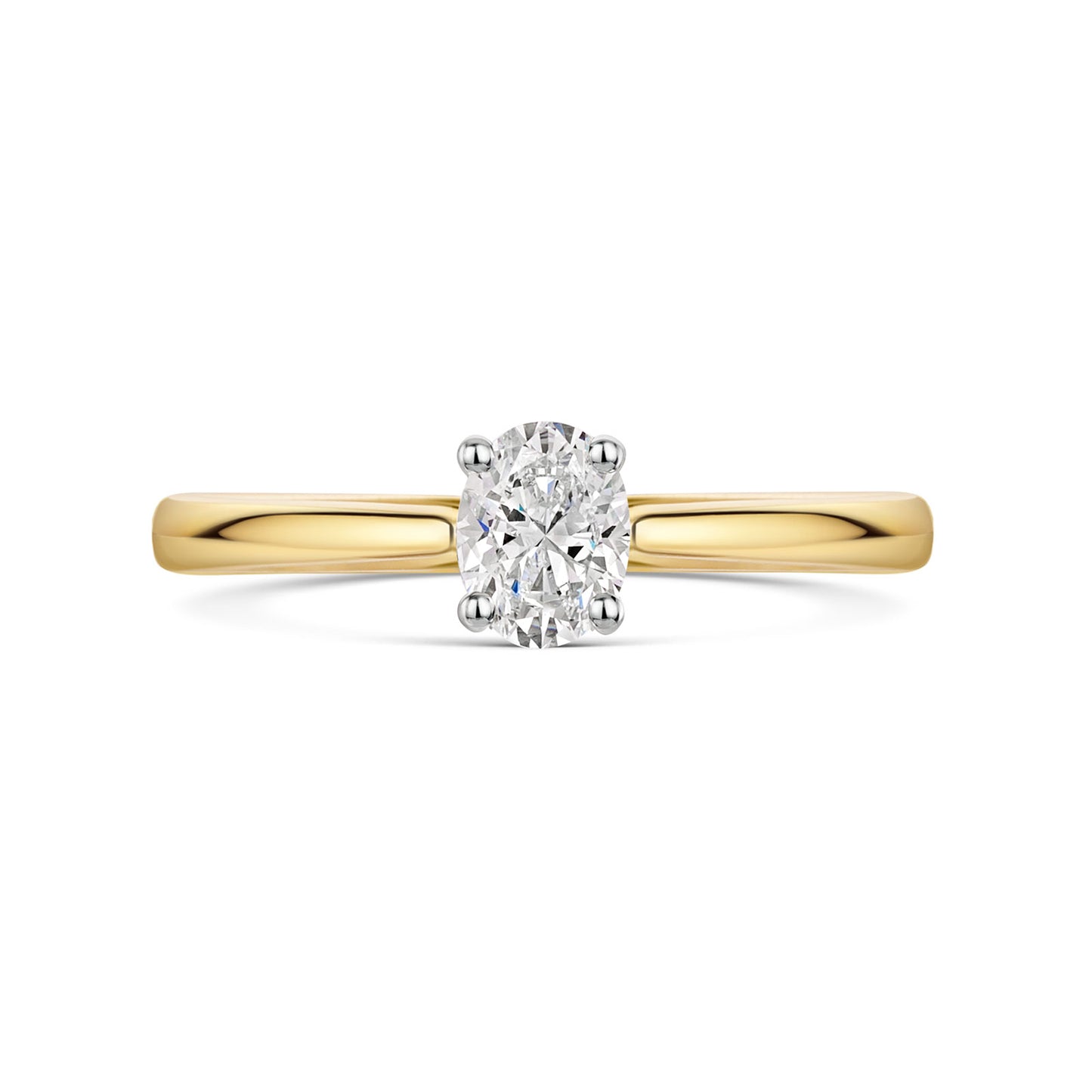18ct Yellow Gold & Platinum Diamond Solitaire Ring 0.50ct variant Pursuit
