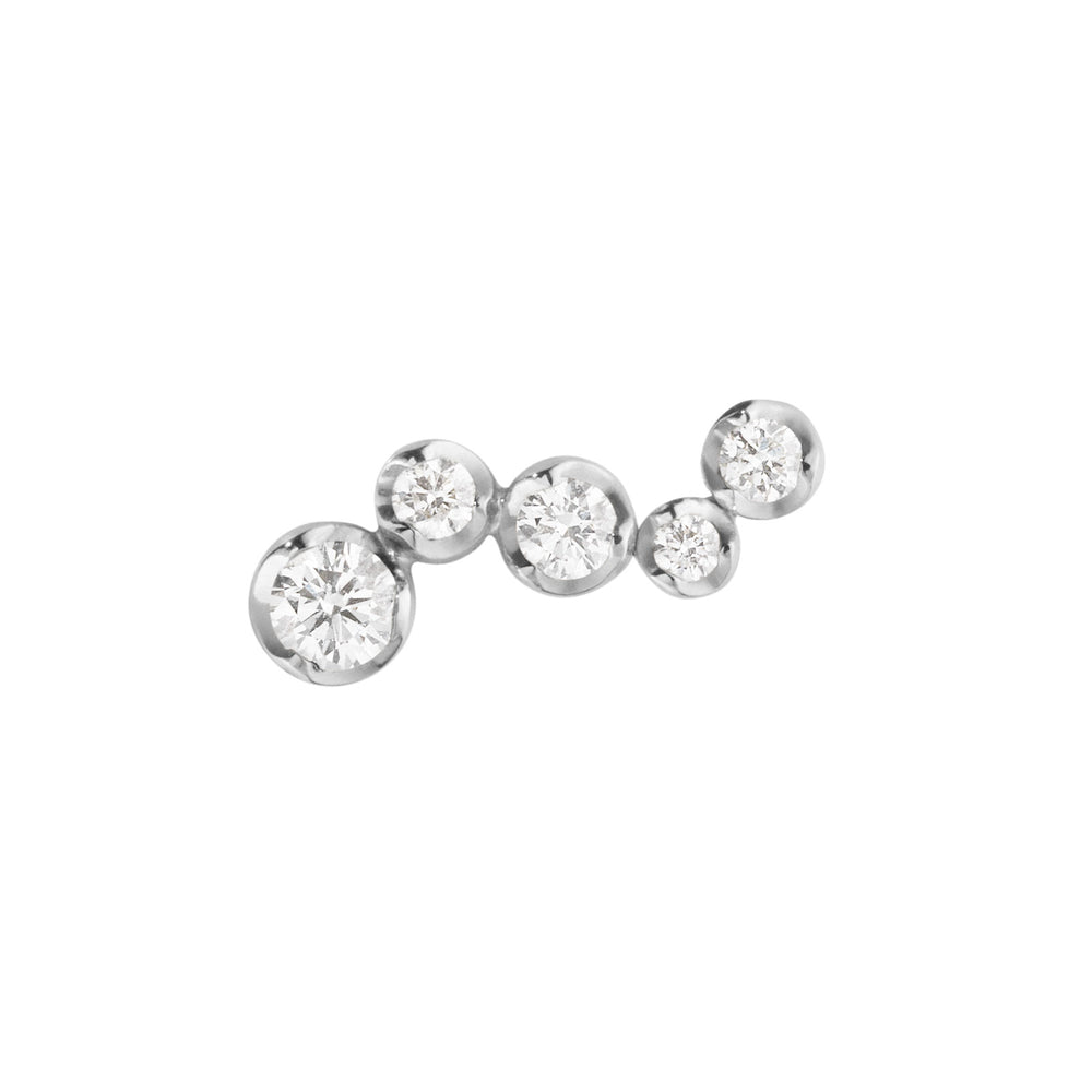 Signature Diamonds 18ct White Gold Ear Studs simple Pursuit