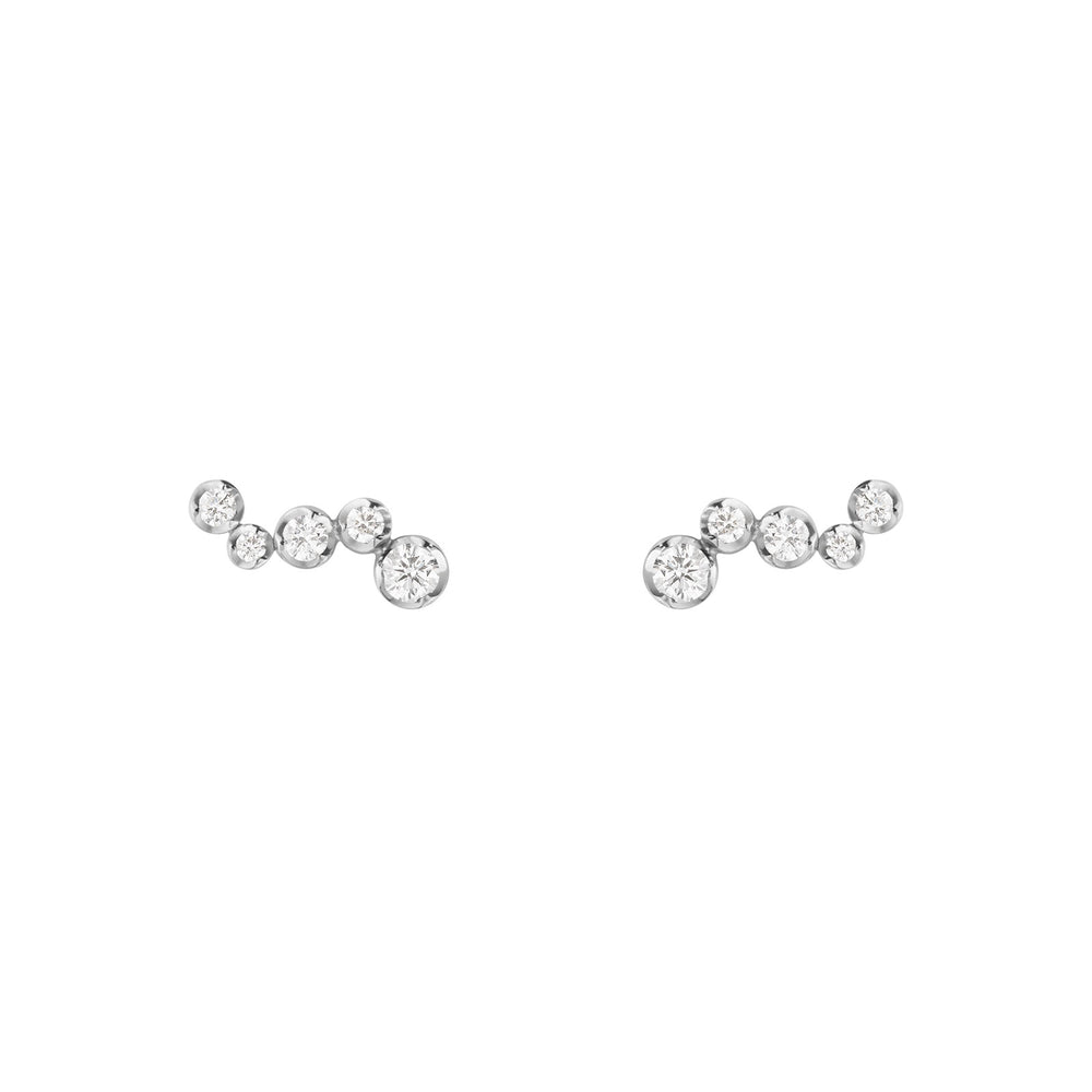 Signature Diamonds 18ct White Gold Ear Studs simple Pursuit