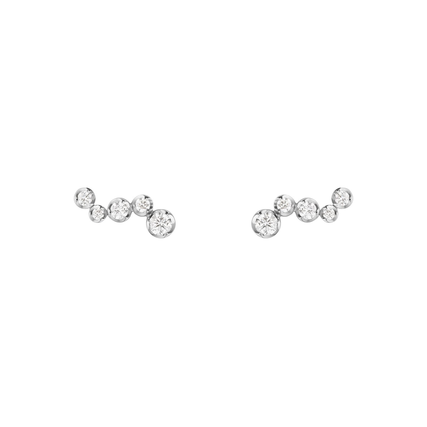 Signature Diamonds 18ct White Gold Ear Studs simple Pursuit
