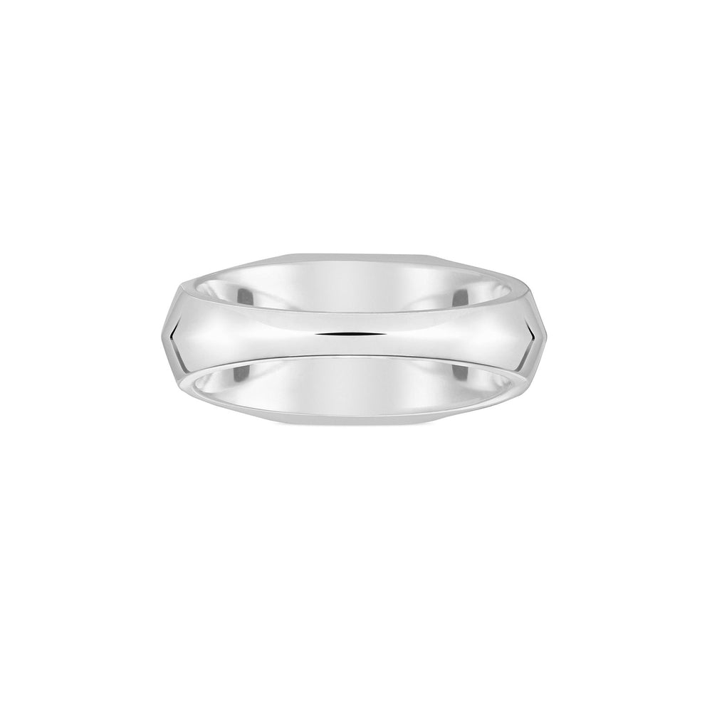 Gucci Trademark Silver Hexagonal Thin Ring variant Pursuit