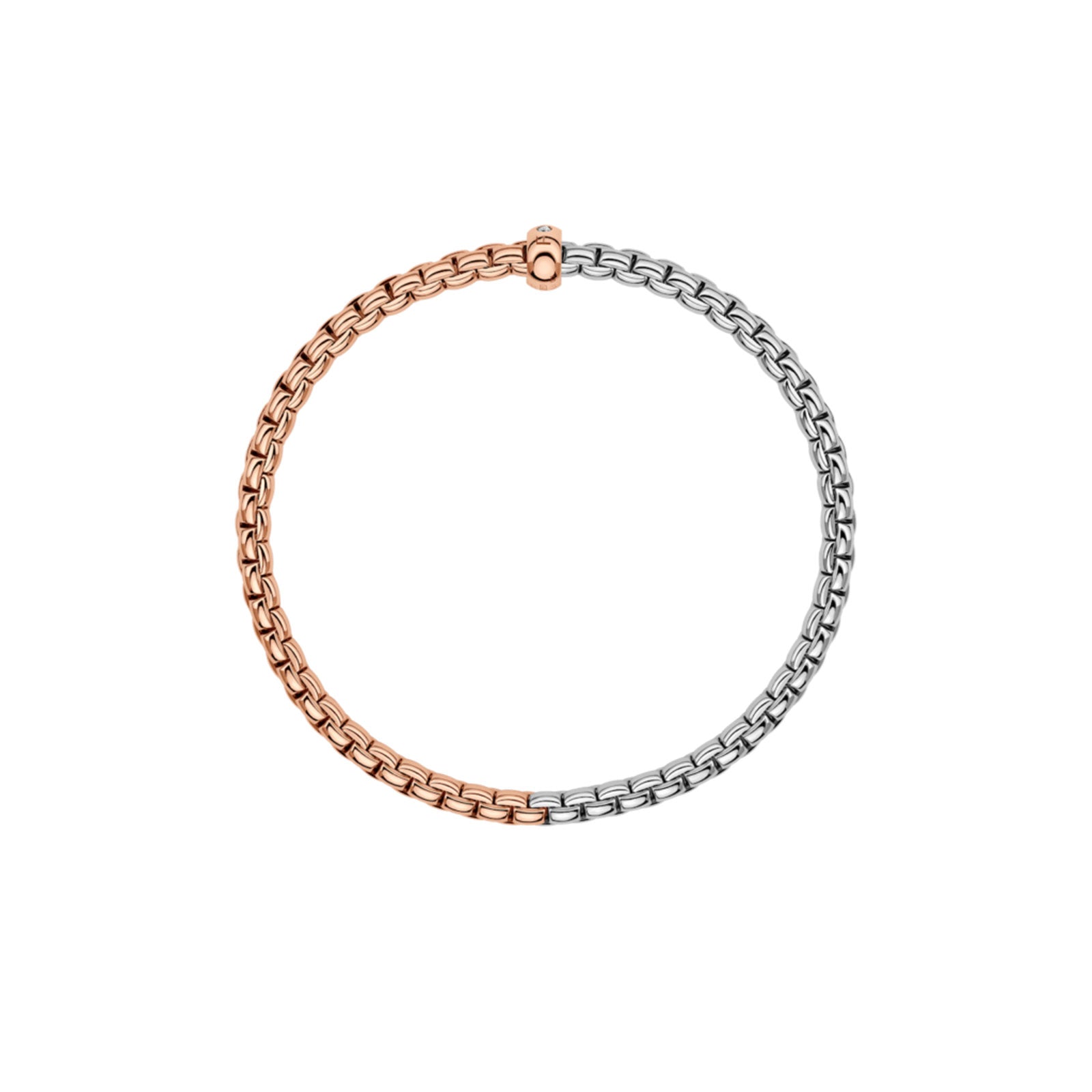 EKA 18ct Rose & White Gold Diamond Flex'it Bracelet variant Pursuit