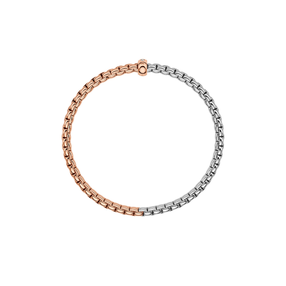 EKA 18ct Rose & White Gold Diamond Flex'it Bracelet variant Pursuit