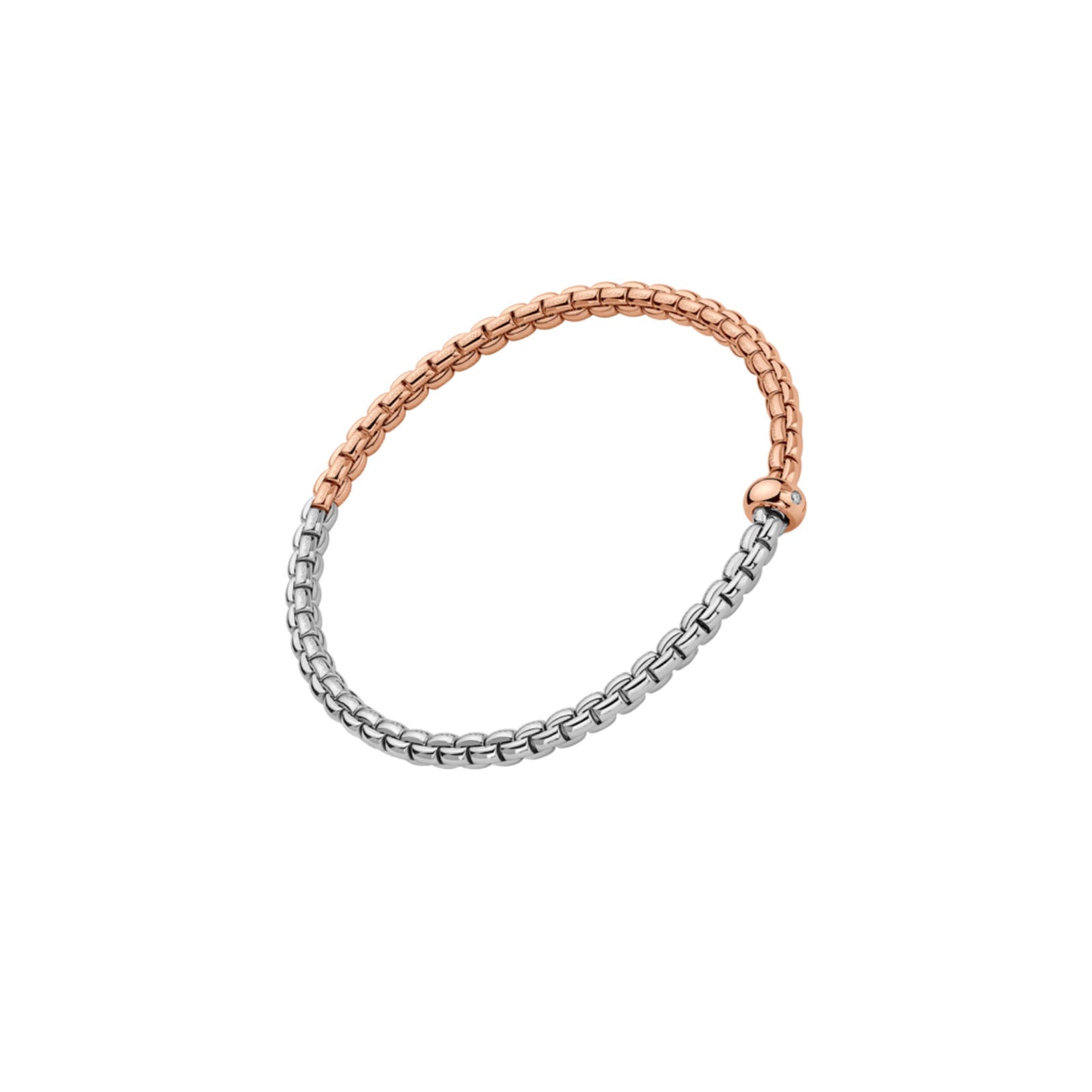 EKA 18ct Rose & White Gold Diamond Flex'it Bracelet variant Pursuit